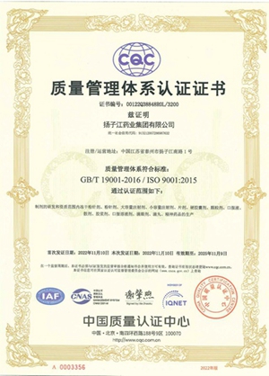 質(zhì)量管理體系認(rèn)證證書 質(zhì)量管理體系認(rèn)證證書